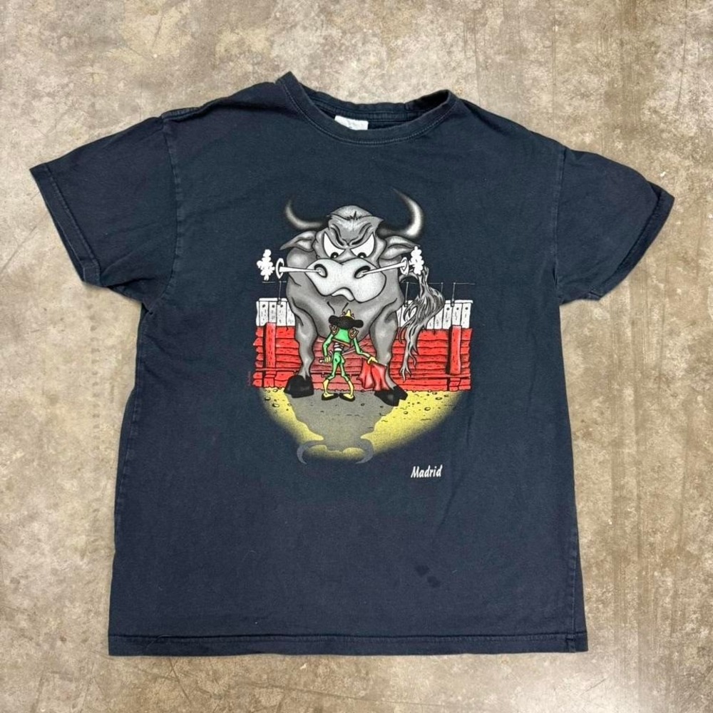 Vintage Madrid Bull &‎ Matador Graphic tee Size S